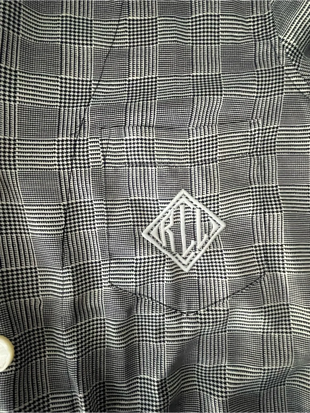 Lauren Ralph Lauren Gray Plaid Button-Front women Pajama Set